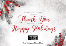 With Gratitude Holiday Logo Cards